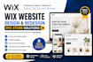 do wix website design and redesign wix website, wix store