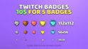 create professional twitch badges