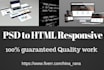 convert your PSD into html responsive