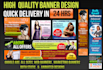 create high quality web banners, fb ads , adwords ads, headers ,instagram post