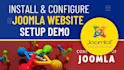 install joomla, templates, configure joomla demo website