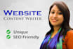 write SEO friendly website content