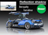 create automotive, vehicle, car photos reflection shadow