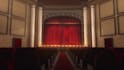 theatre curtain logo reveal