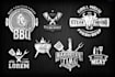 design bbq, grill, bar  and restaurants logo