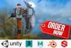 make optimized ar, VR and game ready 3d models and animations