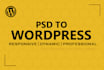 convert psd to wordpress