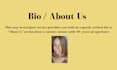 write the best bio for your website or social media