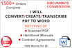 convert PDF to word