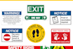 design posters, hazard, warning, caution, safety