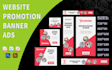 design promotion website header, slider or banner
