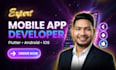 do ios and android mobile app development as  flutter developer