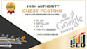 publish 3 high quality guest post with do follow link