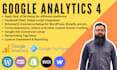 set up and install google analytics 4 ga4, GTM, fb pixel