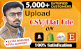 create CSV and upload products