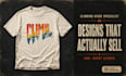 design vintage rock climbing outdoor t shirts for your etsy shopify pod brand
