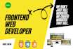 create a responsive front end website with HTML CSS bootstrap