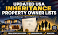 provide updated inheritance property owner lists in the USA