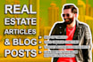 write real estate blog or articles