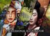 paint professional customized illustration
