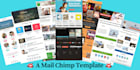 design mailchimp, constant contact newsletter template