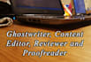 creatively ghostwrite, edit, and rewrite a novel for you