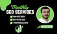 monthly SEO link building with high da off page contextual backlinks
