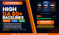 build high da dofollow backlinks and link building service for SEO ranking