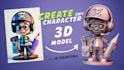 create your sketch to a 3d print ready model