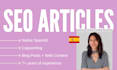 write SEO articles in spanish