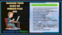manage your blog or website and rank it on google