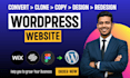 copy, clone, duplicate or convert any website into wordpress