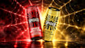 design energy drink, beer, and beverage can label packaging