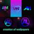 , the creation of custom wallpapers