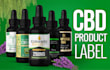 design premium hemp, cbd label and box package design