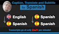 subtitle in spanish or english