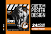 create a custom poster design within 24 hours