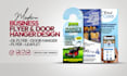 design a modern business flyer, leaflet, dl flyer and door hanger