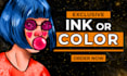 draw digital ink or color illustration