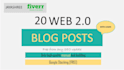 create 20 unique web 20 article posts login silo contextual