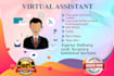 do virtual assistant task as data entry, web research, blog or product upload