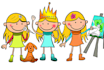 draw cute stick figure illustrations