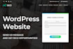 create a professional wordpress website