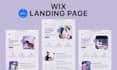 design a profitable wix landing page wix website design