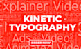 create typography explainer or video ads or marketing video