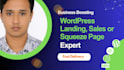 design creative business wordpress landing page,sales page