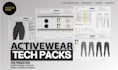 create activewear fitness design and tech pack