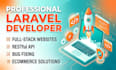 develop a scalable laravel web app or website from scratch