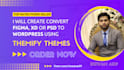 convert your website design to wordpress using themify ultra