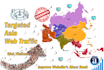 send organic targeted web traffic visitors from asia